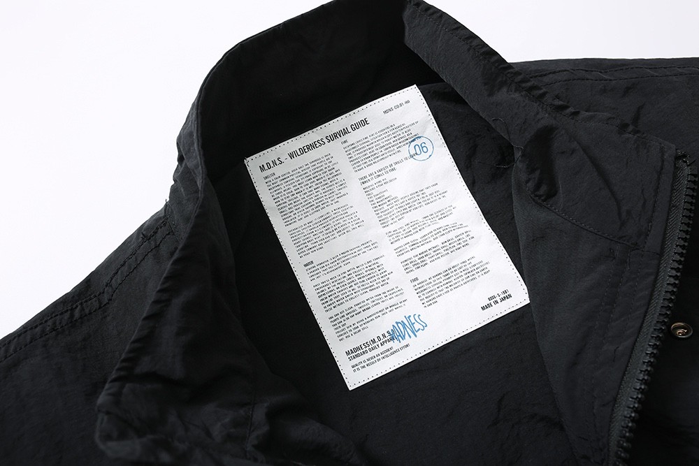 714#MADNESS 拼色宽松风衣 夹克 长袖 外套 秋冬 男女同款 灰色 黑色