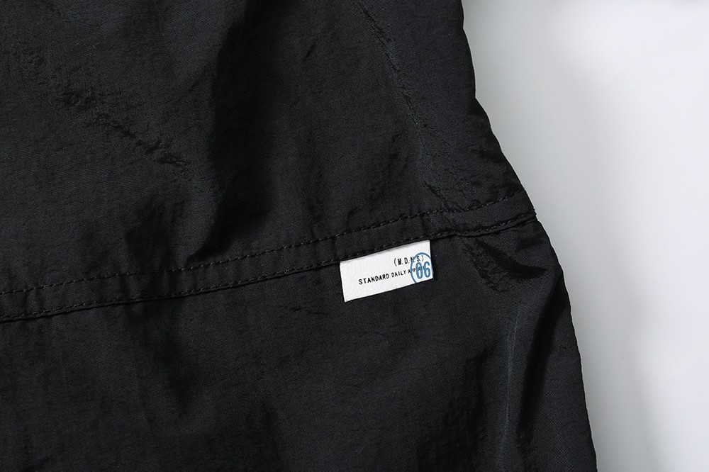 714#MADNESS 拼色宽松风衣 夹克 长袖 外套 秋冬 男女同款 灰色 黑色