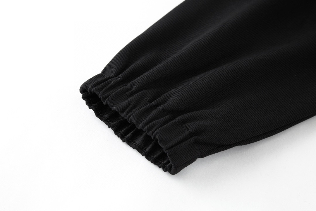 Balenciaga 巴黎世家 大Logo印花拼接立领拉链夹克 外套 长袖 秋冬 黑色 529213TBQ031000