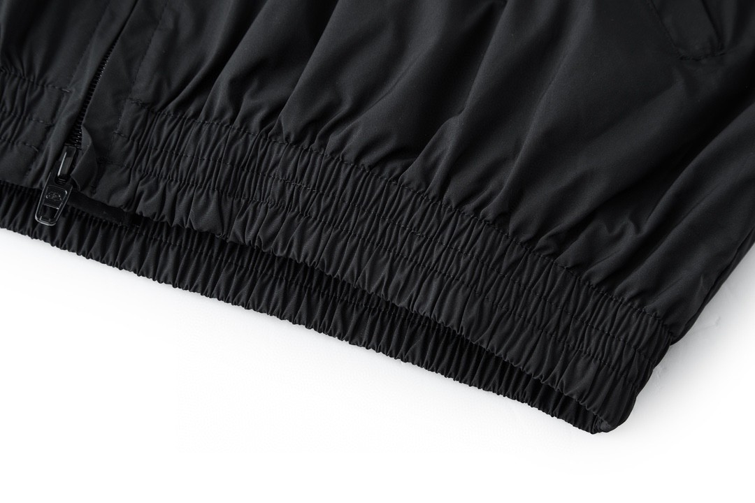 Balenciaga 巴黎世家 adidas originals 联名款 SS22 Logo印花条纹边运动衣 夹克 外套 黑色 712280TNQ221000