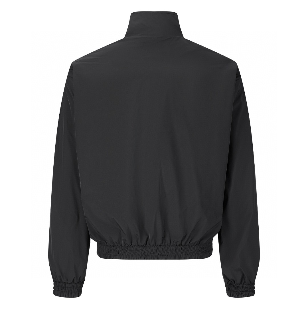 Balenciaga 巴黎世家 adidas originals 联名款 SS22 Logo印花条纹边运动衣 夹克 外套 黑色 712280TNQ221000