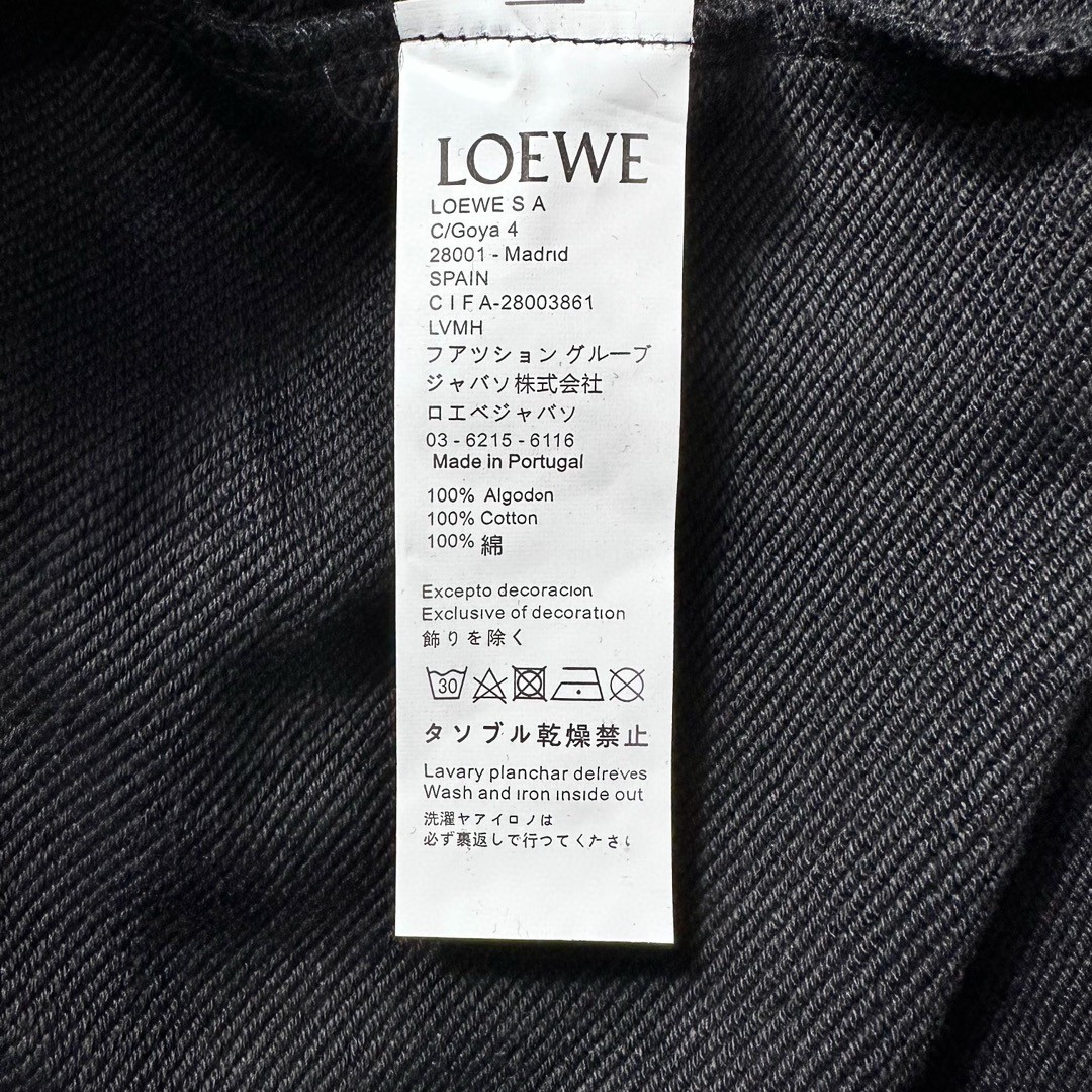 Loewe 罗意威 纯色水钻字母印花卫衣 圆领 长袖 秋冬 黑色