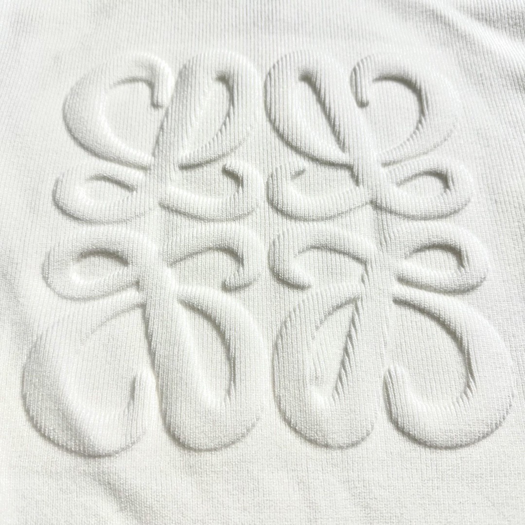 Loewe 罗意威 纯色后背浮雕抽绳连帽卫衣 开衫 短款 秋冬 白色 S359Y16K42-2100