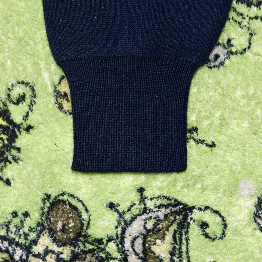 Loewe 罗意威 纯色爱心图案毛衣 羊毛衫 圆领 长袖 秋冬 蓝色 H526Y14KCJ-5110