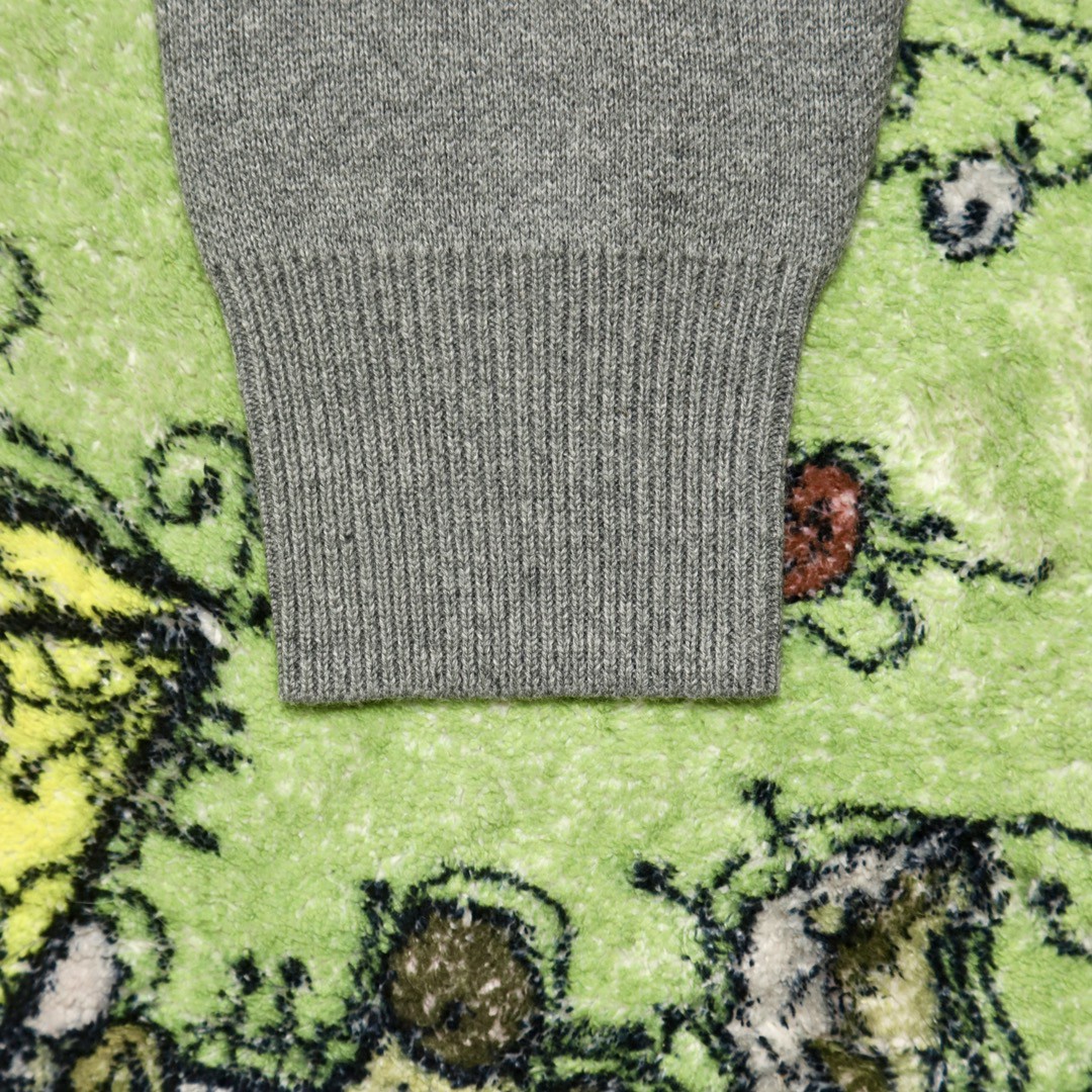 Loewe 罗意威 纯色爱心图案毛衣 羊毛衫 圆领 长袖 秋冬 麻灰色 