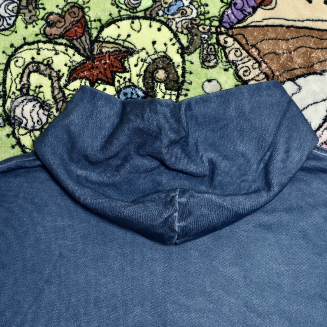 Loewe 罗意威 水洗字母水钻连帽卫衣 卫衣 秋冬 蓝色