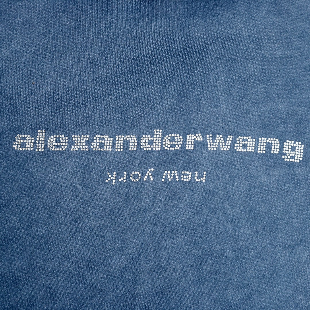 Loewe 罗意威 水洗字母水钻连帽卫衣 卫衣 秋冬 蓝色