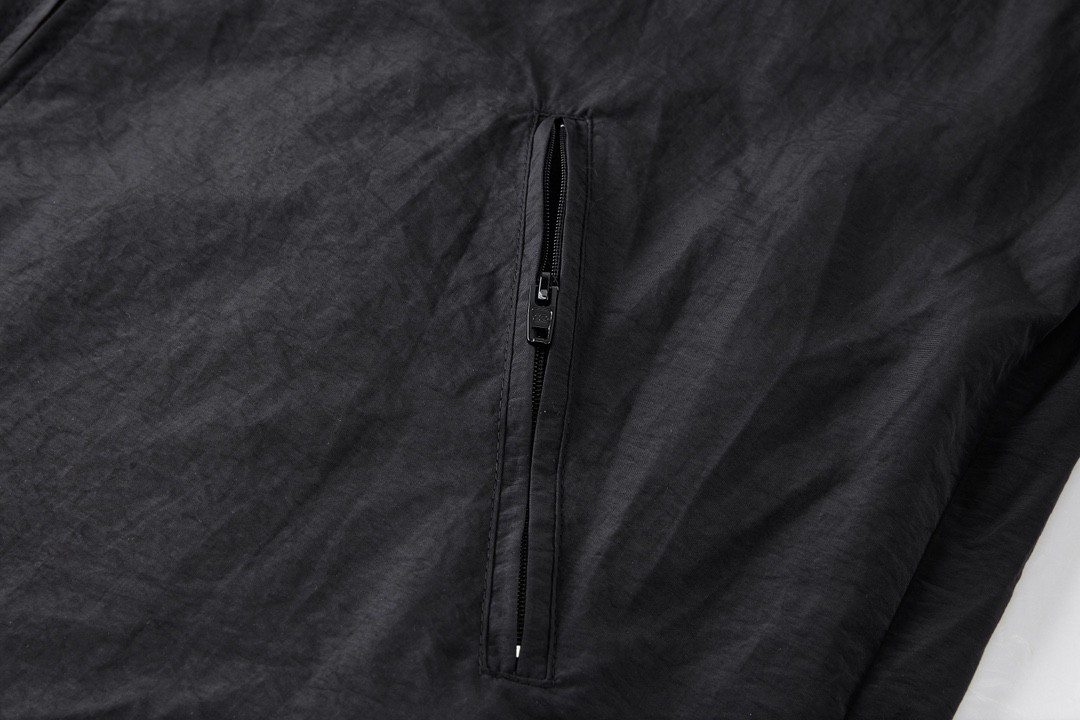 Balenciaga 巴黎世家 拼色刺绣字母图案休闲长袖运动衣 夹克 外套 黑色 763436TNQ251000