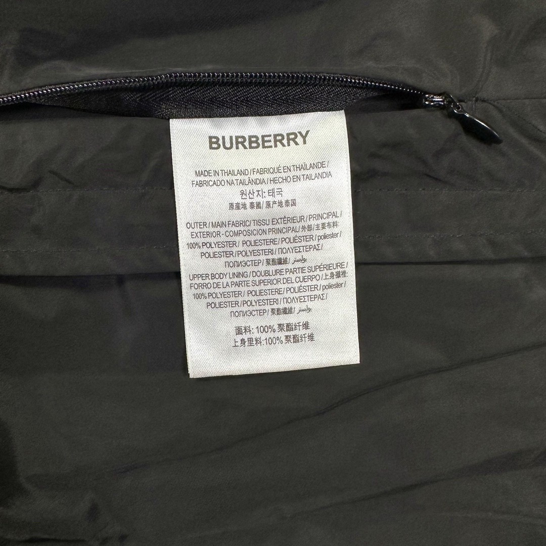 Burberry 巴宝莉 纯色字母徽标连帽冲锋衣 夹克 外套 长袖 秋冬款 黑色