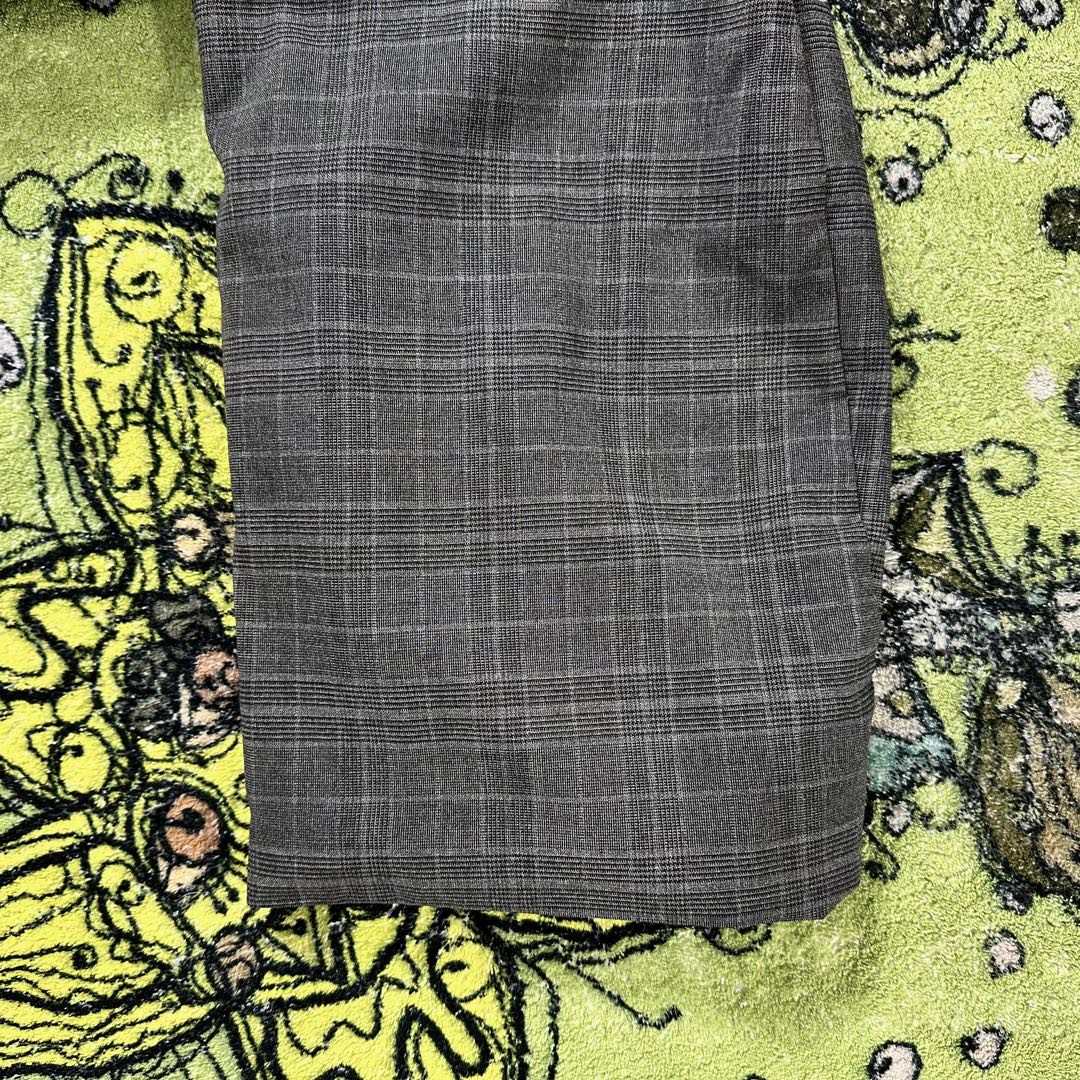 Balenciaga 巴黎世家 SS23 涂鸦印花单排扣格纹西装外套 宽松 秋冬 灰色 739591TOT071240