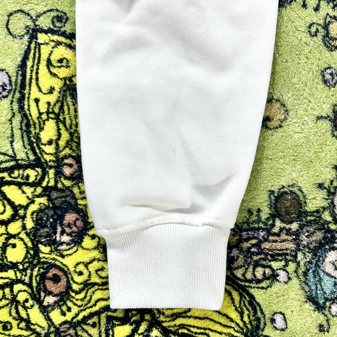 Balenciaga 巴黎世家 水钻字母logo图案 圆领卫衣 长袖 秋冬 男女同款 白色