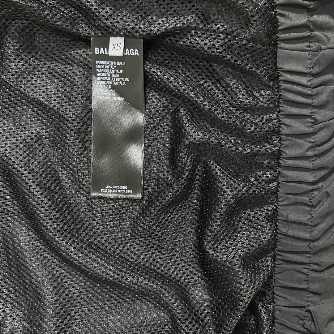 Balenciaga 巴黎世家 拼色刺绣图案 立领运动夹克 秋季 长袖 外套 黑色 763436TNQ251000