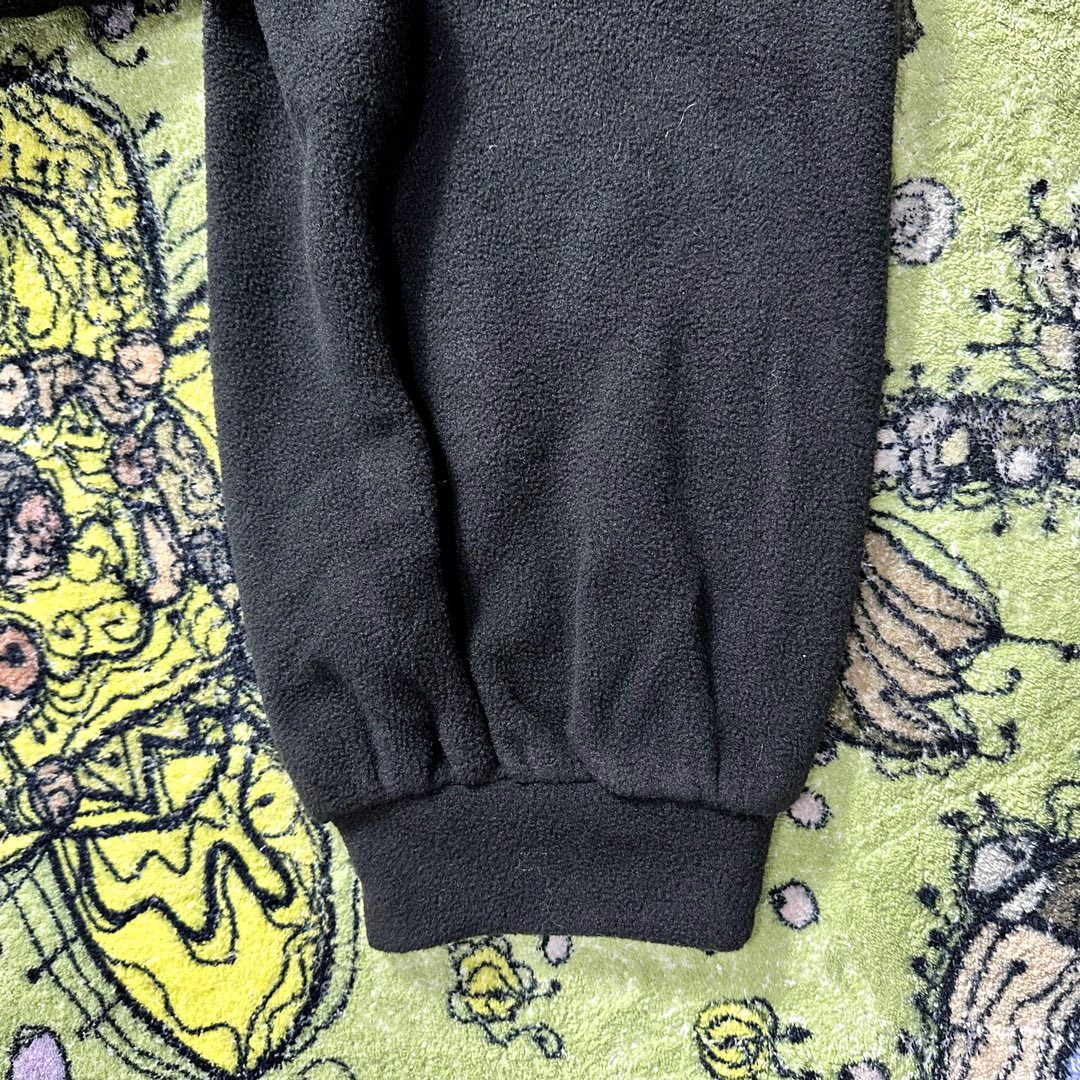 Balenciaga 巴黎世家 字母徽标刺绣摇粒绒圆领卫衣 长袖 秋冬 男女同款 黑色 697975TPVK51069