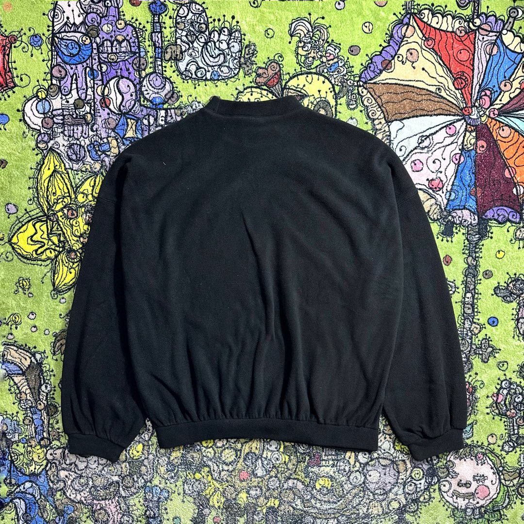 Balenciaga 巴黎世家 字母徽标刺绣摇粒绒圆领卫衣 长袖 秋冬 男女同款 黑色 697975TPVK51069