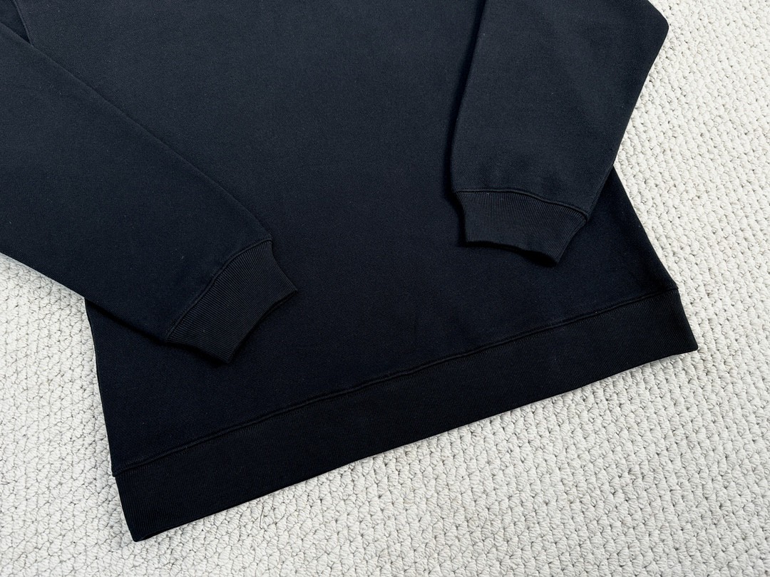 Loewe 罗意威 字母logo图案连帽卫衣 秋冬 保暖 黑色 