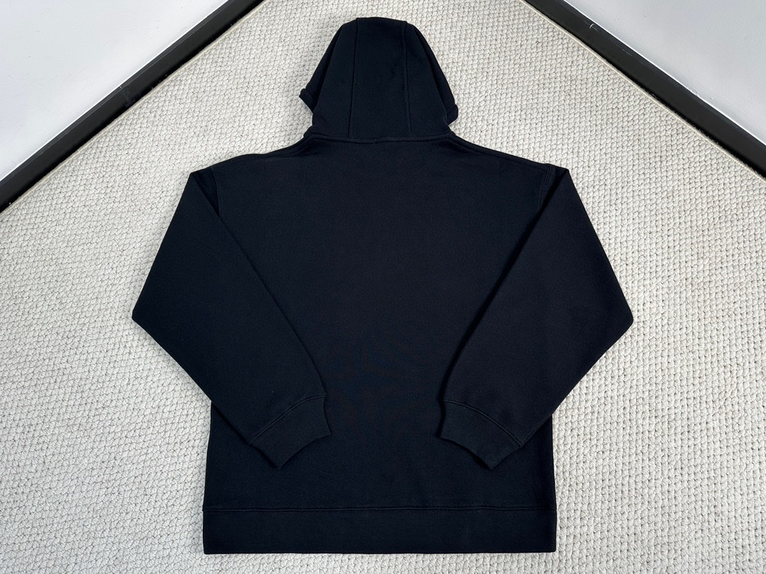 Loewe 罗意威 字母logo图案连帽卫衣 秋冬 保暖 黑色 