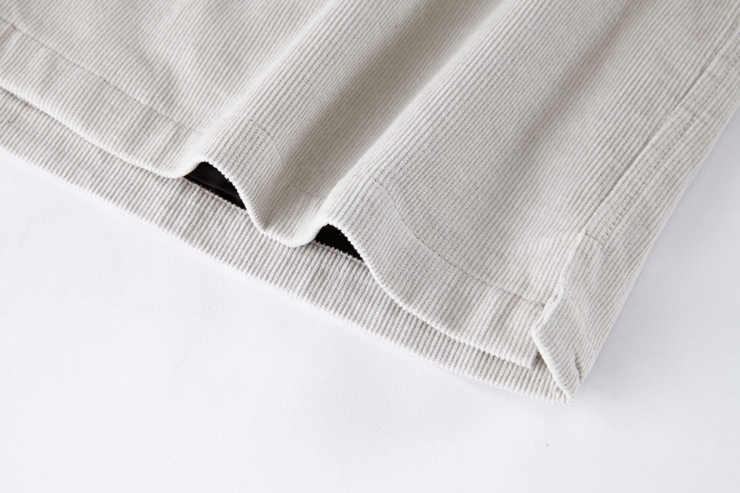 PRADA 普拉达 徽标灯芯绒长袖衬衫 外套 男女同款 奶白色 SC556-1JHC-F0K74-S-221