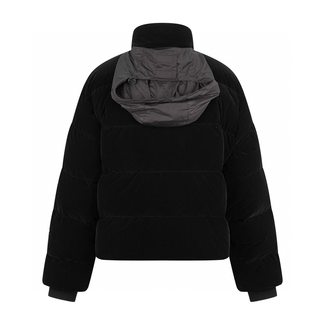 PRADA 普拉达 Cropped Down Jacket 纯色立领拉链 羽绒服 夹克 外套 保暖 冬款 男女同款 黑色 SGC407-13IM-F0002-S-232