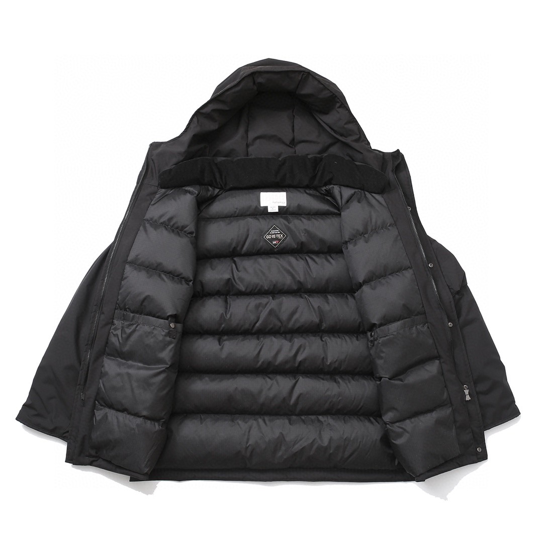 734#MADNESS Nanamica 纯色连帽羽绒服 中长款 外套 长袖 冬季 黑色 绿色 