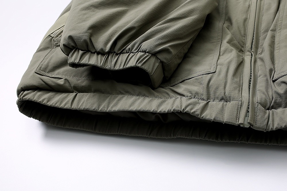 738#MADNESS 加厚夹棉运动服外套 夹克 棉服 长袖 秋冬季 休闲 男女同款 灰绿色 