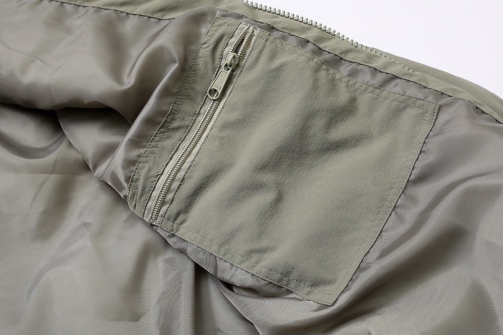 738#MADNESS 加厚夹棉运动服外套 夹克 棉服 长袖 秋冬季 休闲 男女同款 灰绿色 