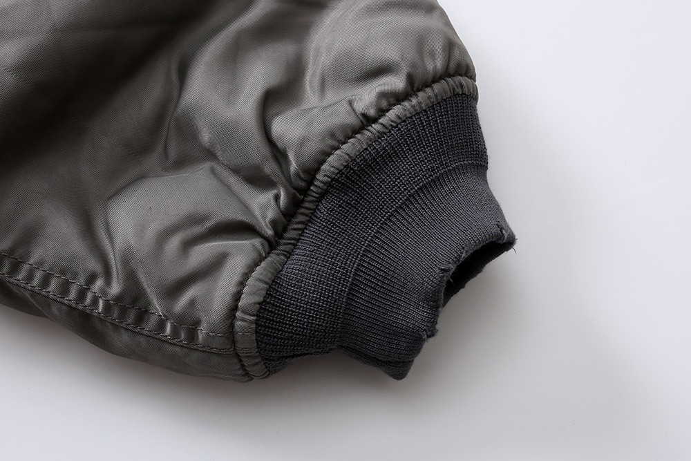 MADNESS 日系 做旧蜡染 棒球服 夹克 棉服 外套 长袖 秋冬季 休闲 男女同款 灰色 