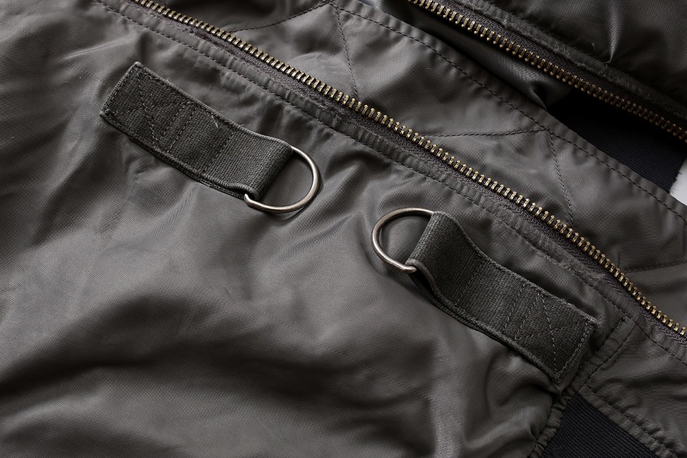 MADNESS 日系 做旧蜡染 棒球服 夹克 棉服 外套 长袖 秋冬季 休闲 男女同款 灰色 