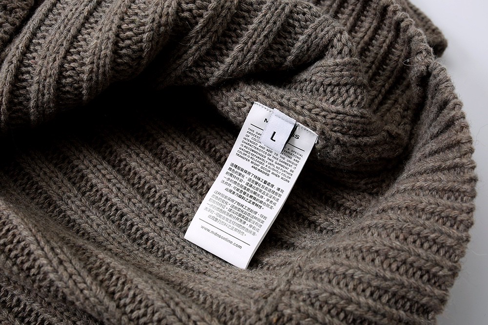 #504 WTAPS 纯色徽标 毛衣 圆领 套头 秋冬 男女同款 灰色 绿色