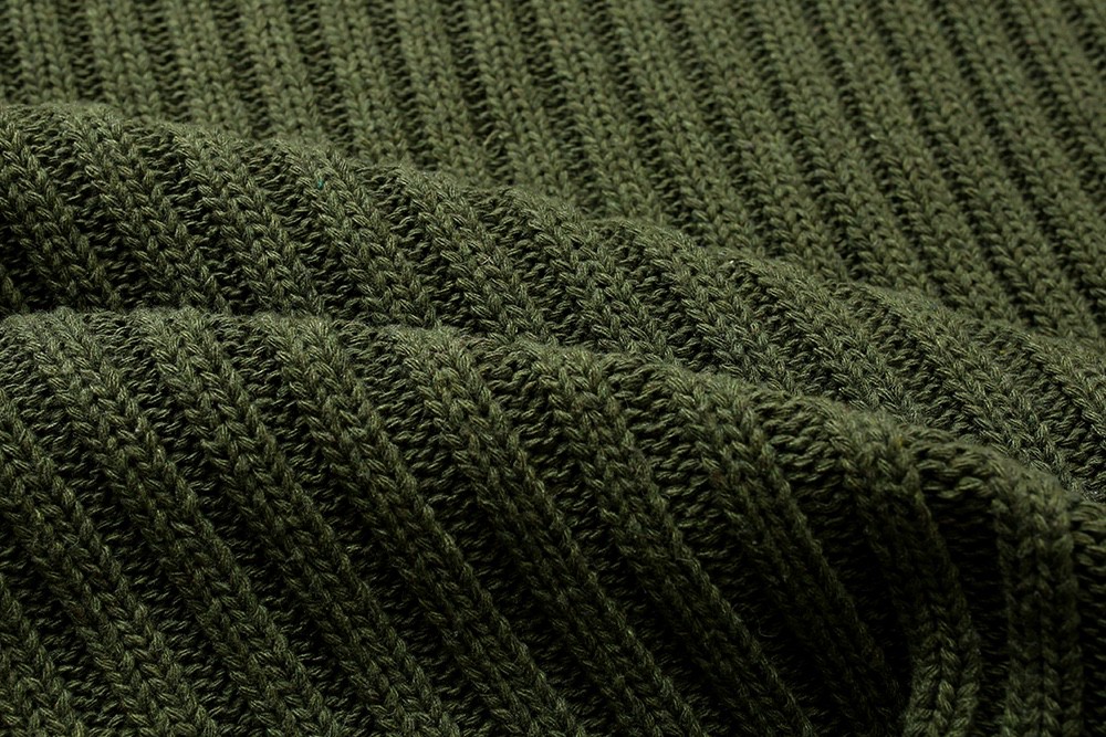 #504 WTAPS 纯色徽标 毛衣 圆领 套头 秋冬 男女同款 灰色 绿色