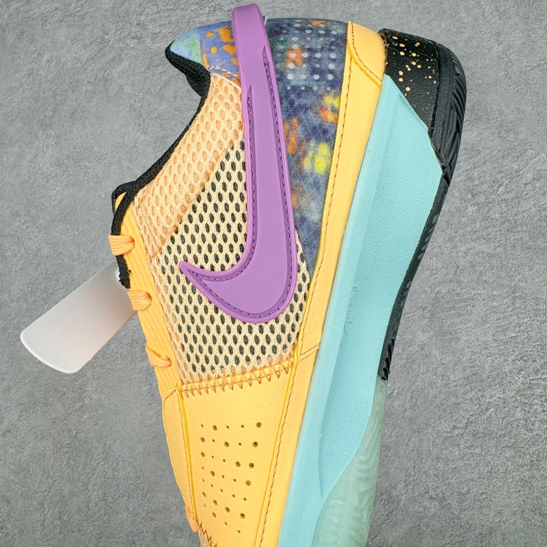 滅世 Ja 1 EYBL 莫兰特1代 鸳鸯 低筒 前後氣墊 耐磨透氣 實戰籃球鞋 波鞋 球鞋 男鞋 波鞋 黄紫 FQ4293-800