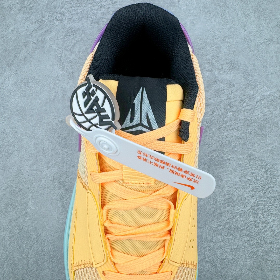 滅世 Ja 1 EYBL 莫兰特1代 鸳鸯 低筒 前後氣墊 耐磨透氣 實戰籃球鞋 波鞋 球鞋 男鞋 波鞋 黄紫 FQ4293-800