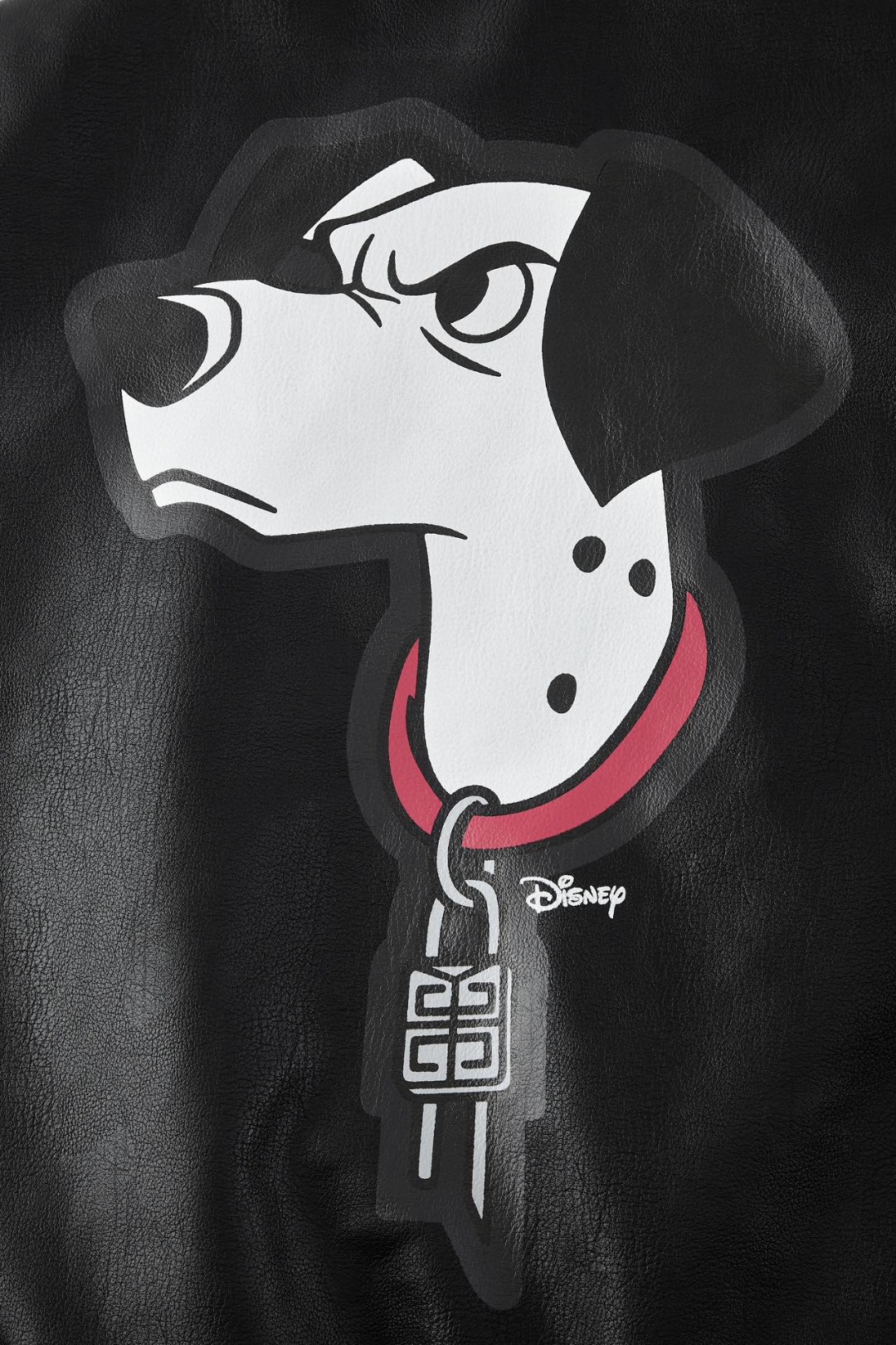Givenchy 纪梵希 Disney 101斑点狗联名 皮衣 夹克 棒球服 外套 长袖 秋冬款 黑色 BM00YE6Y1C-001