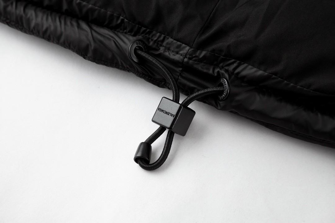 Balenciaga 巴黎世家 纯色字母Logo立领滑雪棉服 外套 保暖 长袖 冬季 黑色