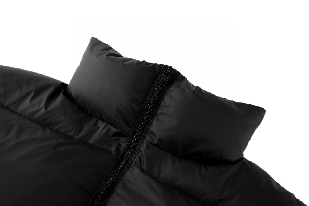 Balenciaga 巴黎世家 纯色字母Logo立领滑雪棉服 外套 保暖 长袖 冬季 黑色