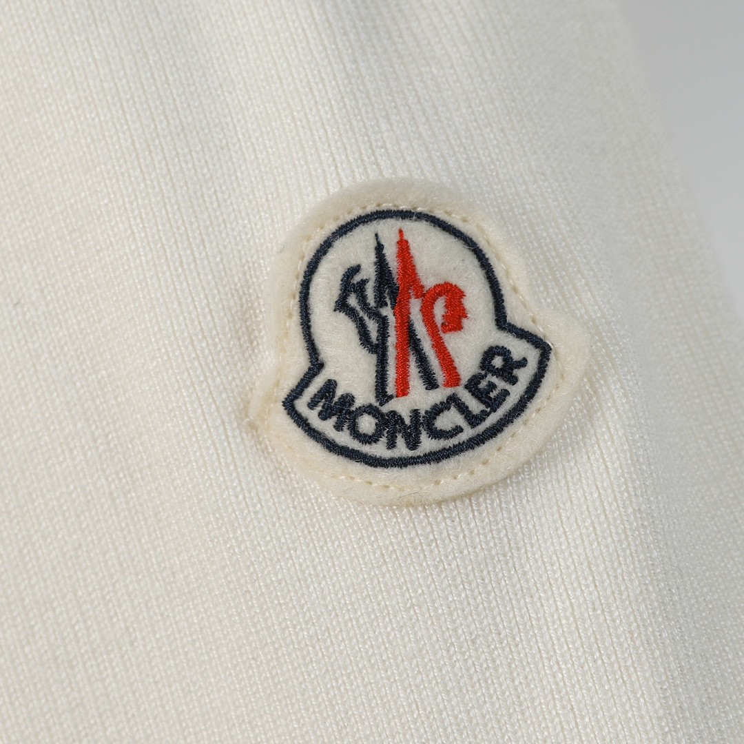 Moncler 蒙口 斜纹针织拼接立领羽绒服 夹克 保暖 外套 白色 9B00012M1131030