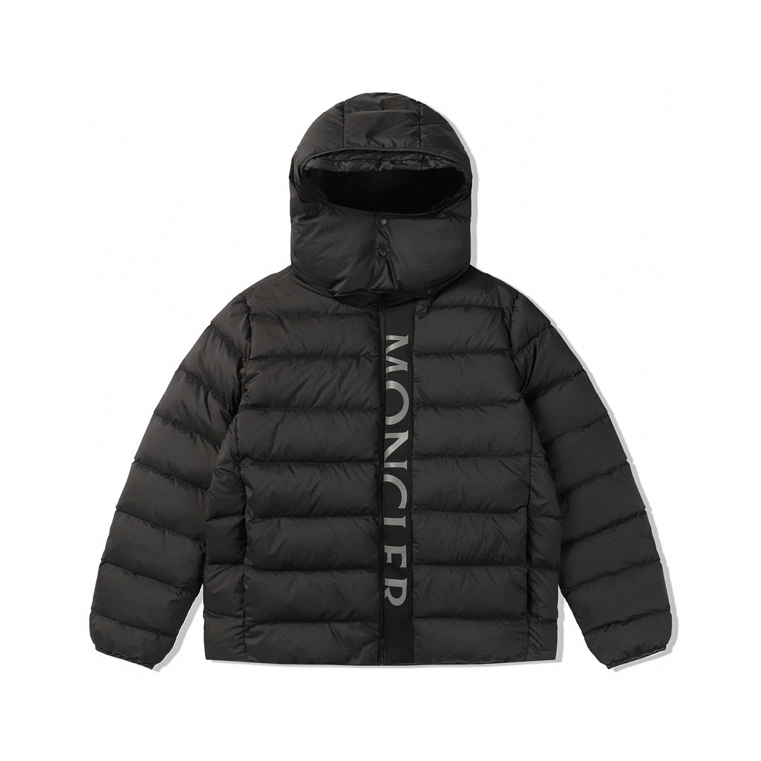 Moncler 蒙口 纯色字母Logo羽绒服 保暖 外套 黑色 I20911A00034596K7999