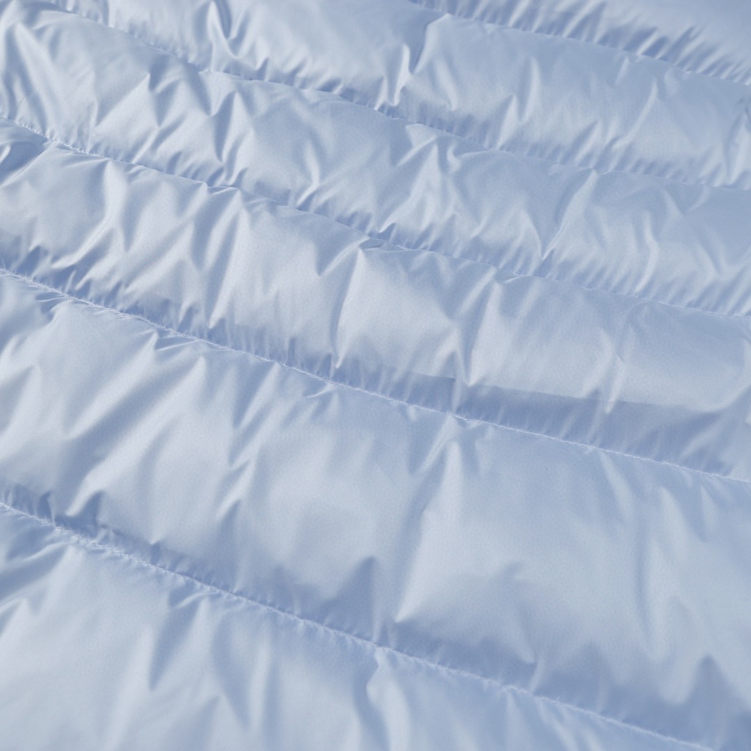 Moncler 蒙口 纯色字母Logo羽绒服 保暖 外套 蓝色 I20911A00034596K771G