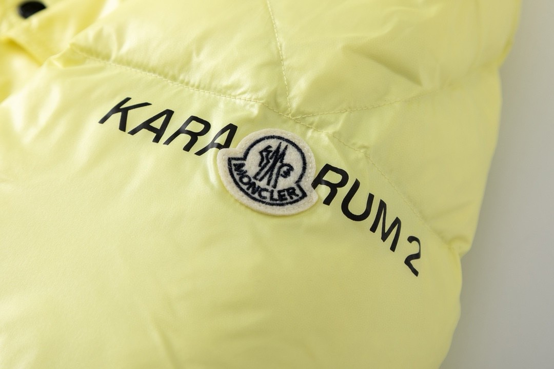 Moncler 蒙口 FRGMT 藤原浩 联名款 大口袋字母Logo羽绒服 保暖 外套 黄色 I209U1A00019M3078110