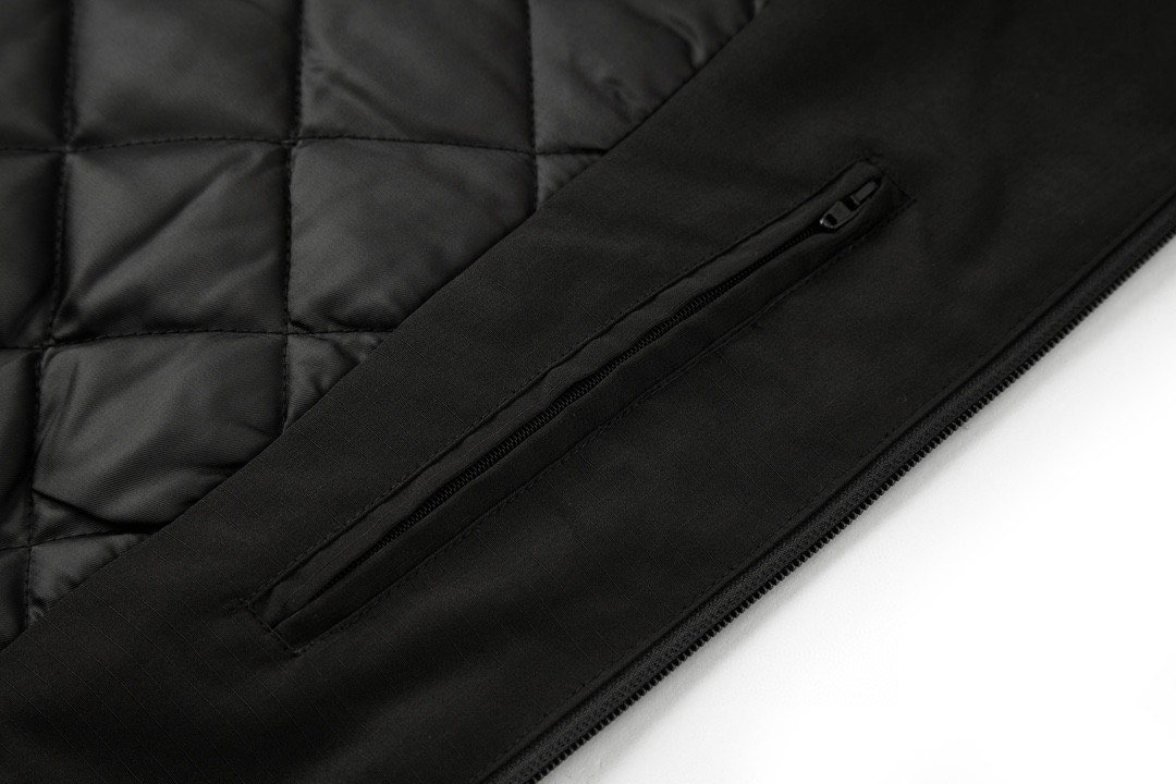 Balenciaga 巴黎世家 纯色字母双环印花 夹克 棉服 外套 长袖 保暖 黑色