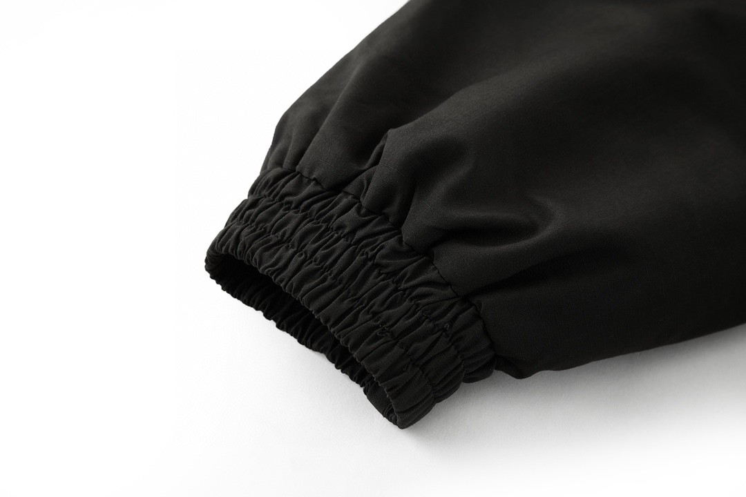 Balenciaga 巴黎世家 纯色字母双环印花 夹克 棉服 外套 长袖 保暖 黑色