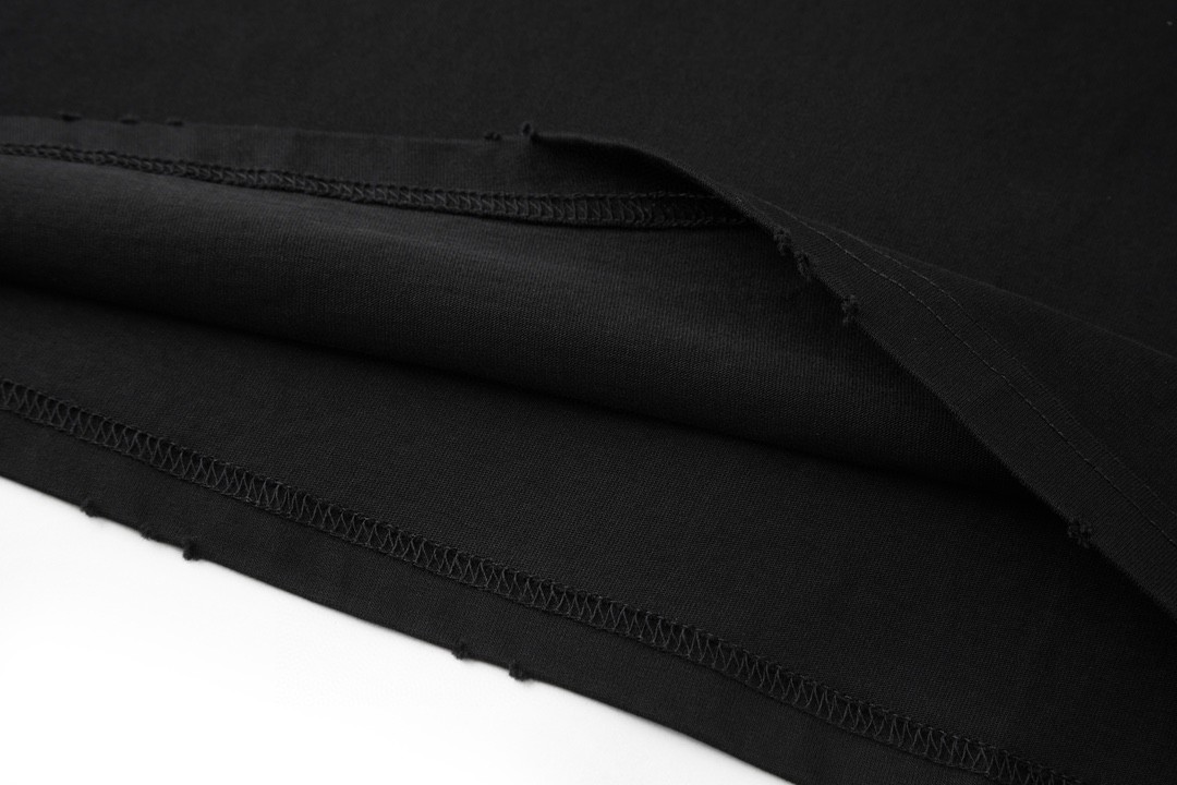 Balenciaga 巴黎世家 爆裂音乐限定 字母logo印花 短袖 T恤 圆领 夏季 男女同款 黑色 739028TQVA11569