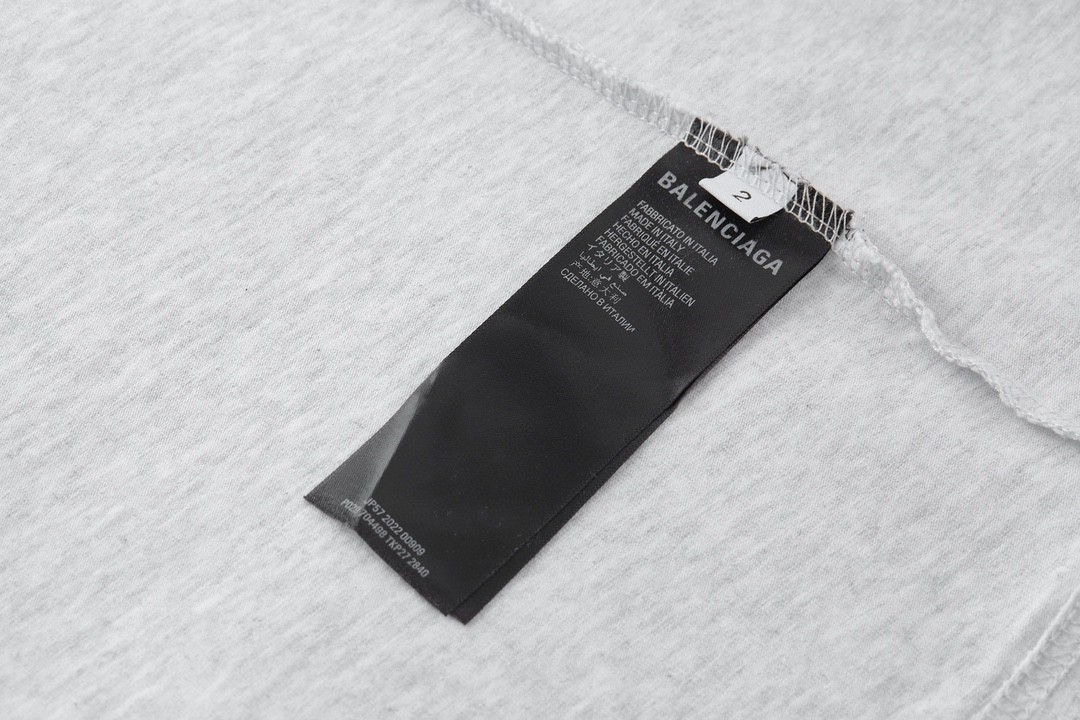 Balenciaga 巴黎世家 爆裂音乐限定 字母logo印花 短袖 T恤 圆领 夏季 男女同款 白色 739028TQVA11569