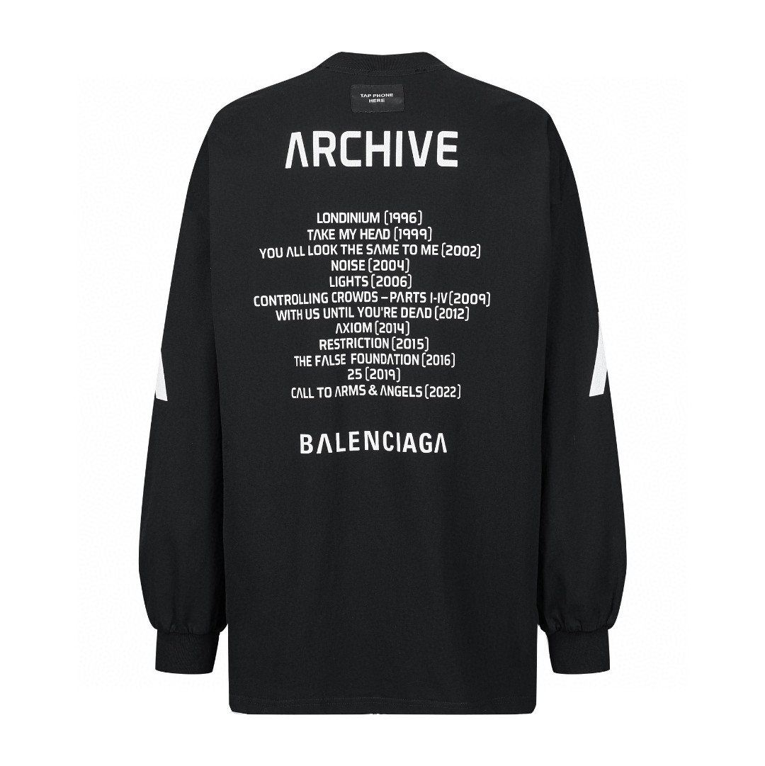 Balenciaga 巴黎世家 爆裂音乐限定卫衣 长袖 秋冬 男女同款 黑色