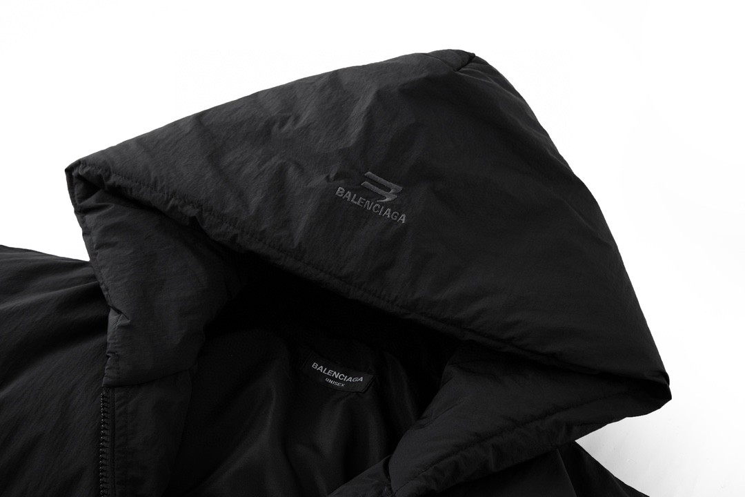 Balenciaga 巴黎世家 纯色暴雪走秀棉服 外套 保暖 长袖 冬季 黑色
