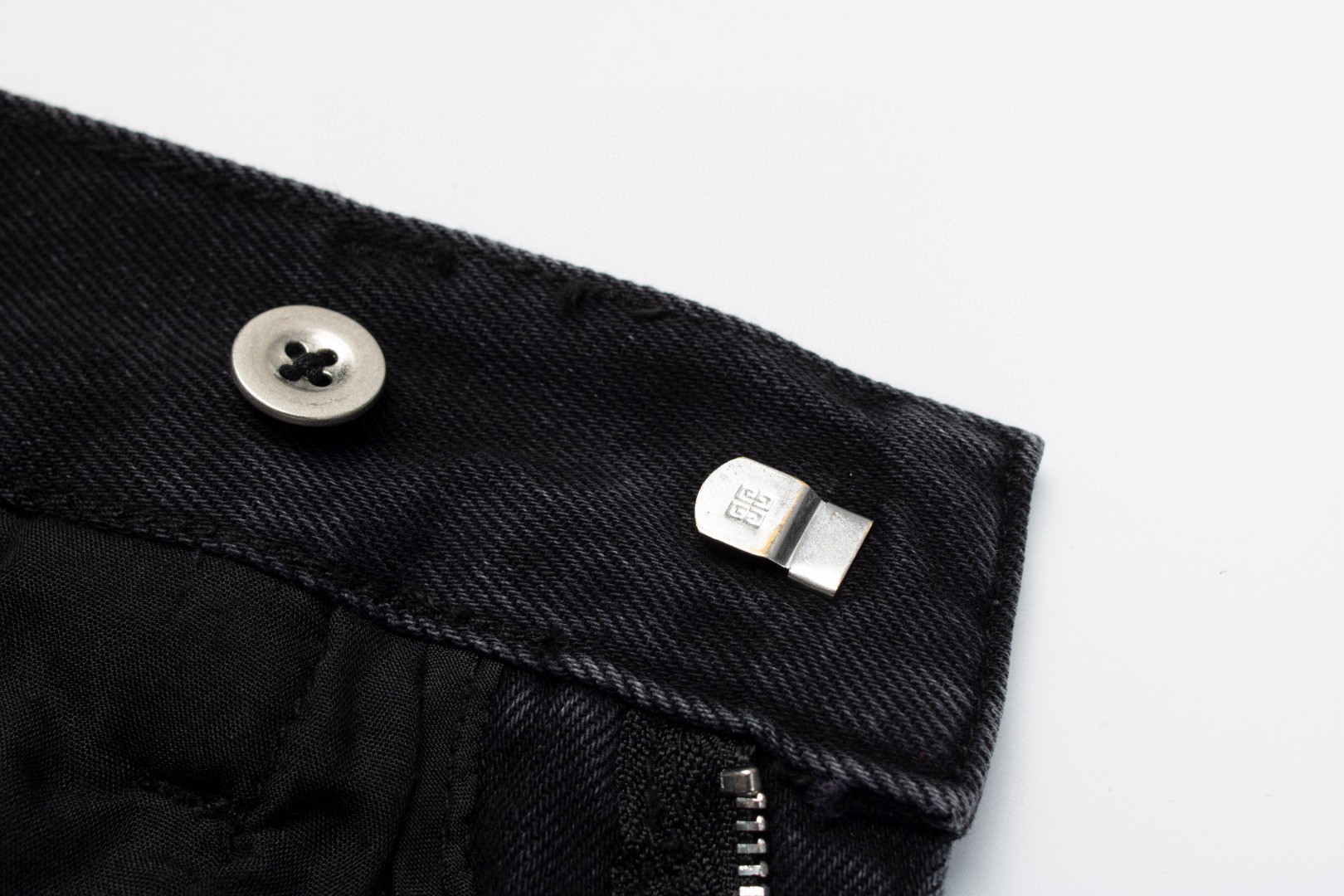 Givenchy 纪梵希 纯色直筒牛仔裤 工装裤 长裤 黑色 BM517E5Y58-001