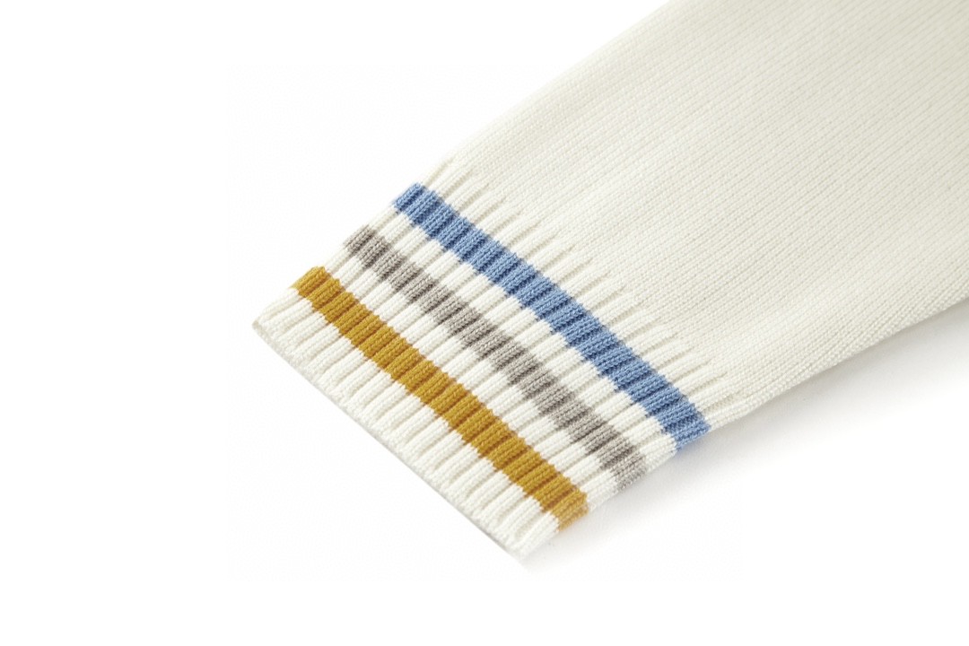 DIOR 迪奥 彩色logo字母圆领毛衣 羊绒衫 套头 白色 413M649AT774-C886