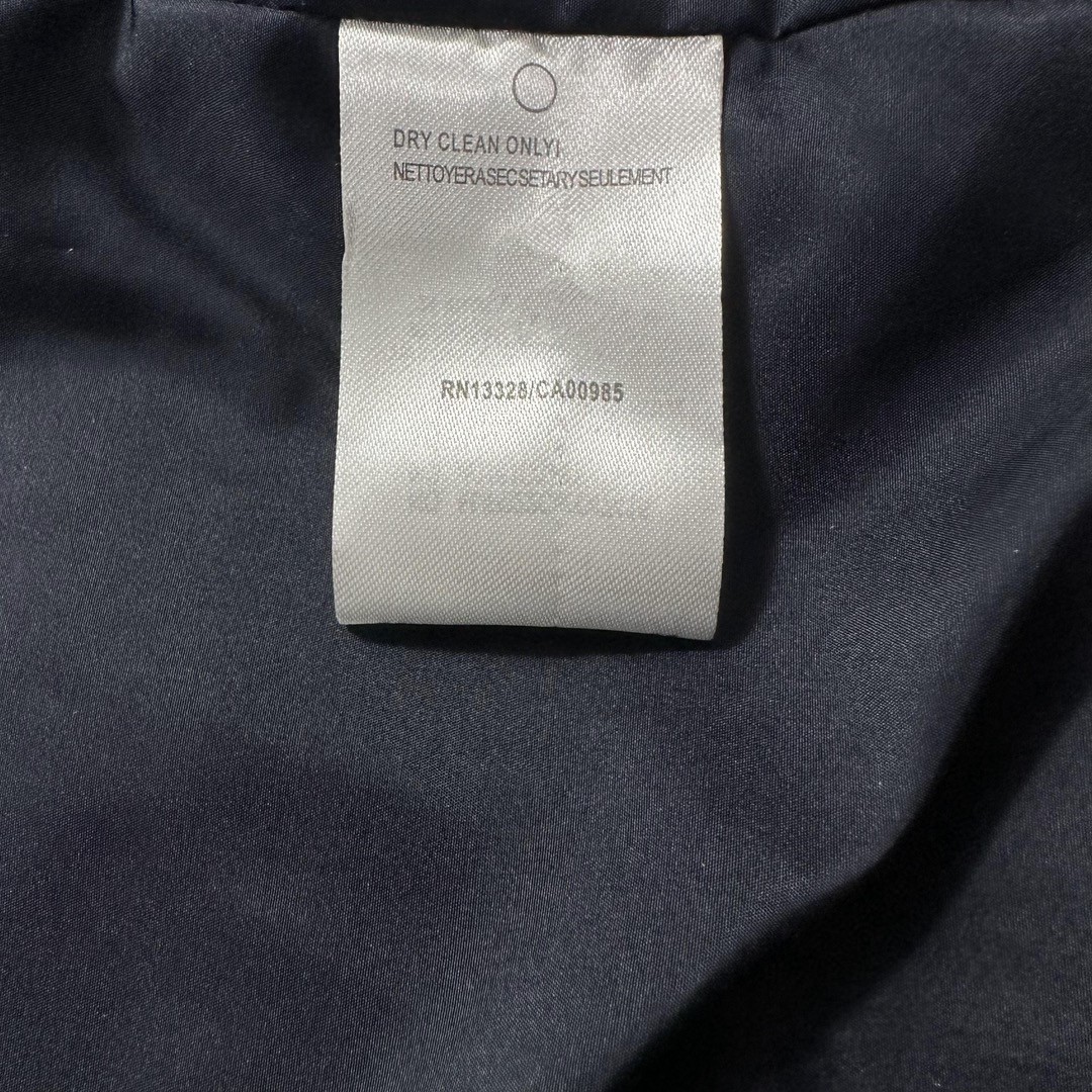 Thom Browne 经典四杠刺绣小钩图案长款羽绒服 长袖 保暖 黑色