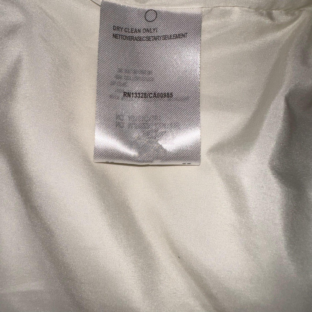 Thom Browne 经典四杠刺绣小钩图案长款羽绒服 长袖 保暖 白色