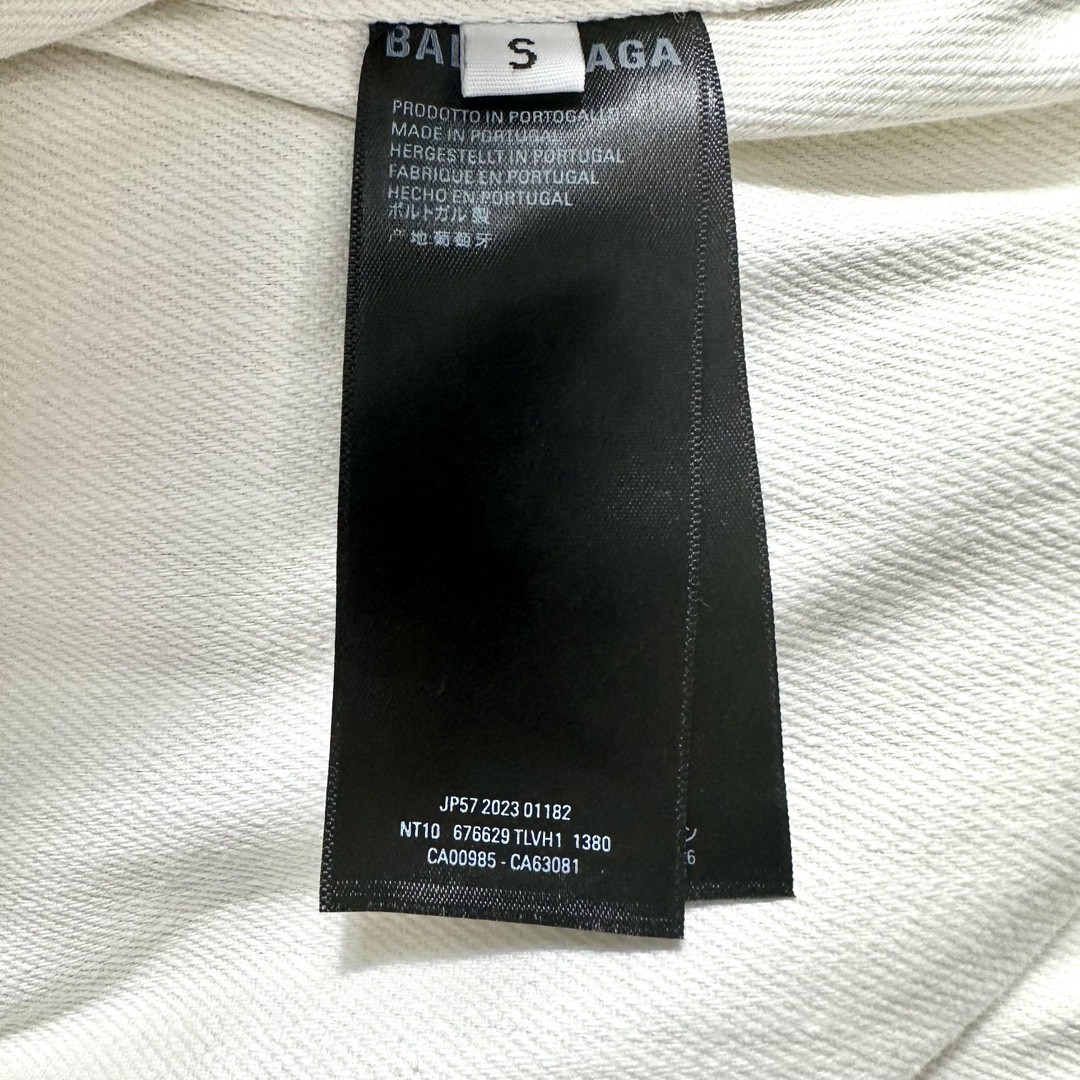 Balenciaga 巴黎世家 纯色单排扣牛仔棉服外套 夹克 棉服 长袖 保暖 白色 681689TNW039020