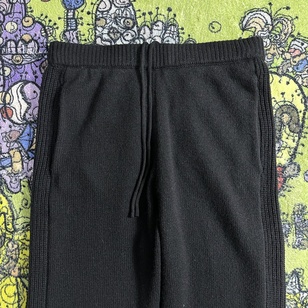 PRADA 普拉达 羊绒针织长裤 休闲裤 裤子 黑色